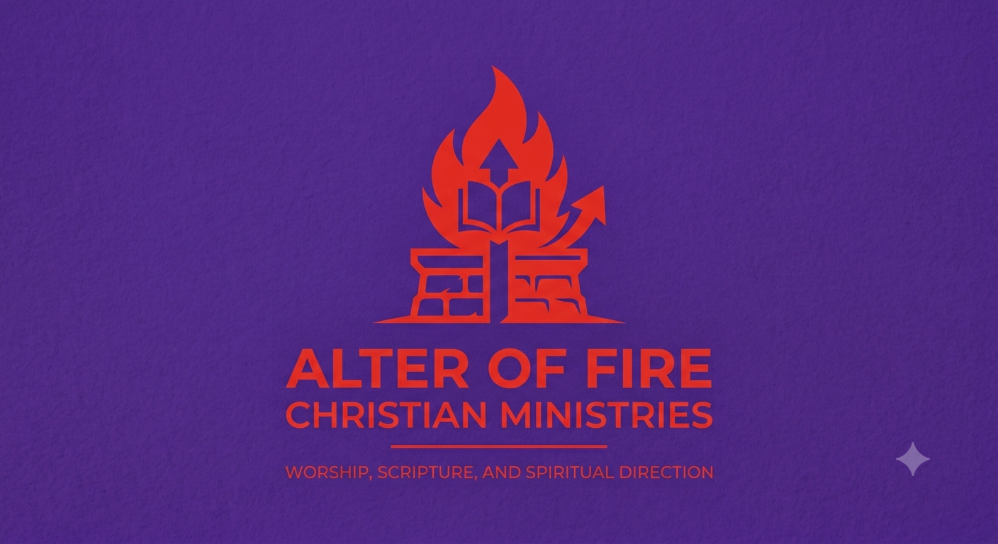 Alter of Fire Christian Ministries logo